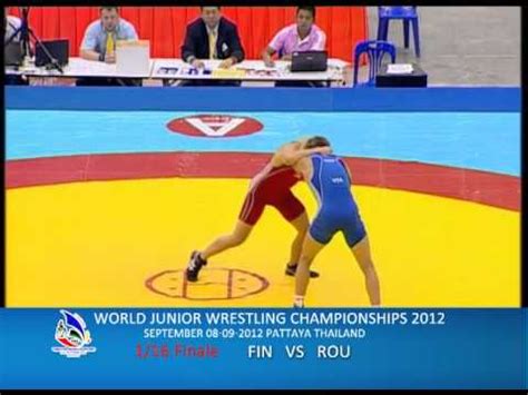 WORLD JUNIOR WRESTLING CHAMPIONSHIPS 2012 FIN VS ROU YouTube