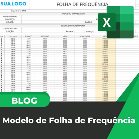 Modelo De Folha De Frequ Ncia Gr Tis Smart Planilhas