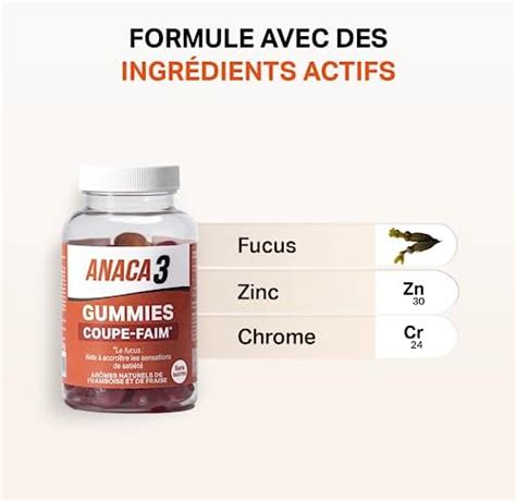 Anaca Gummies Coupe Faim Compl Ment Alimentaire Sans Sucres