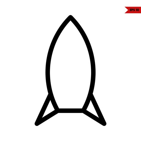 rocket line icon 25558178 Vector Art at Vecteezy