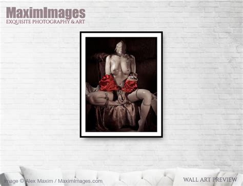 Art Print Of Sexy Nude Japanese Woman Tied With Bondage Ropes Wall Art MXI27285