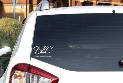 Monograma Car Vinyl Decal Monograma De Vinilo Calcoman A Etsy