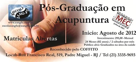 Pós-graduação em Acupuntura para nossa área...