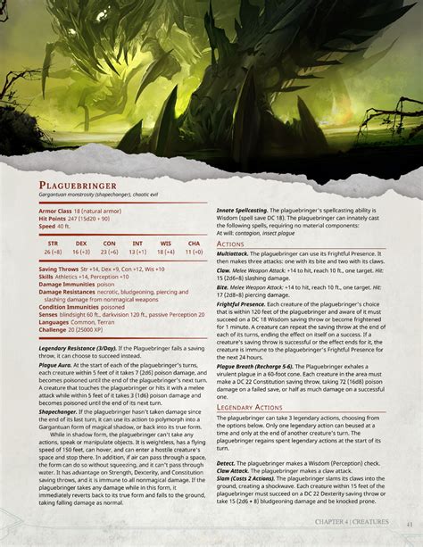 Dnd 5e Homebrew — Dark Arts Players Companion Monsters Part 3 By