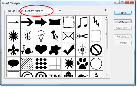 Creating Custom Shape Sets In Photoshop