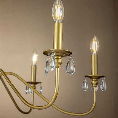 Modern Farmhouse 6-Lights French Country Gold Chandelier For Dining ...