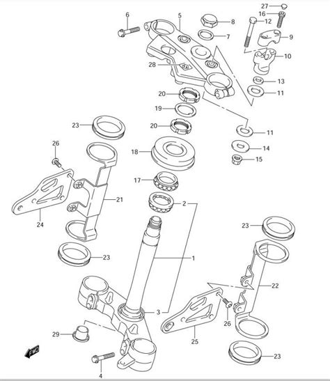 Shop Suzuki SV OEM Replacement Parts STEERING STEM SV NAKED