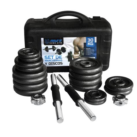 Set Mancuernas 30 Kg Con Maleta Rolos Home Gym