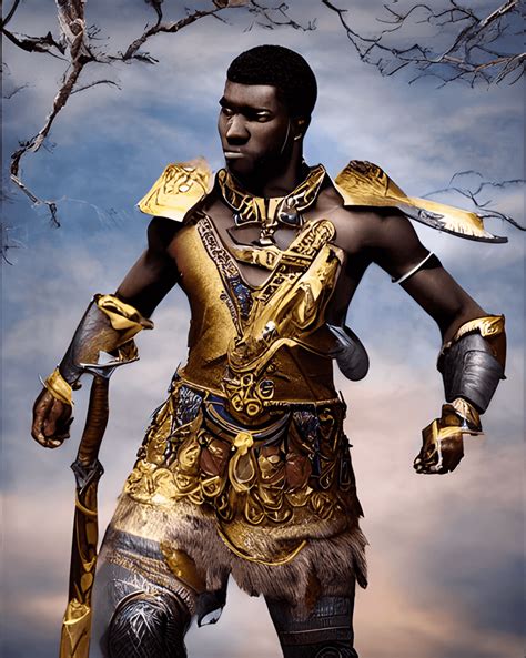 Handsome Mature Nubian Male Warrior Creative Fabrica