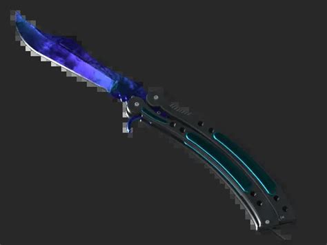 StatTrak Butterfly Knife Doppler Factory New Sapphire CS2 Skin