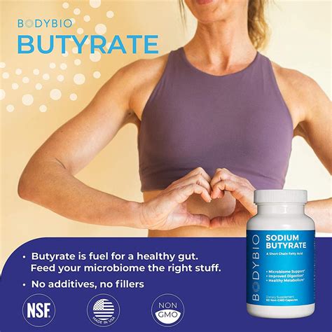 BodyBio Sodium Butyrate / Бутират Натрия 100 капс: купить БАДы, цена в ...