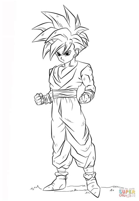 Desenho De Dragon Ball Z Gohan Para Colorir Desenhos Para Colorir E