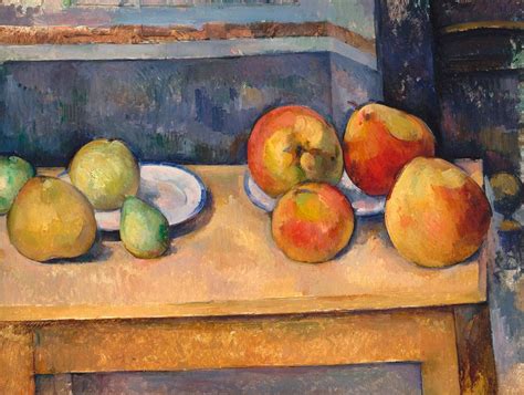 Paul C Zanne Stilleven Met Appels En Peren Op Canvas Behang Poster