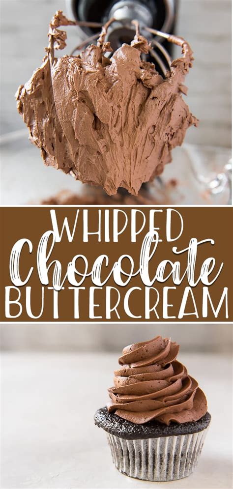 Whipped Chocolate Buttercream Frosting Artofit