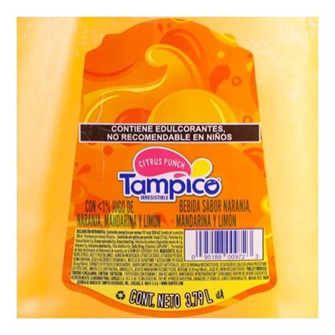 Bebida Tampico Citrus Punch Sabor Naranja Mandarina Y Lim N L