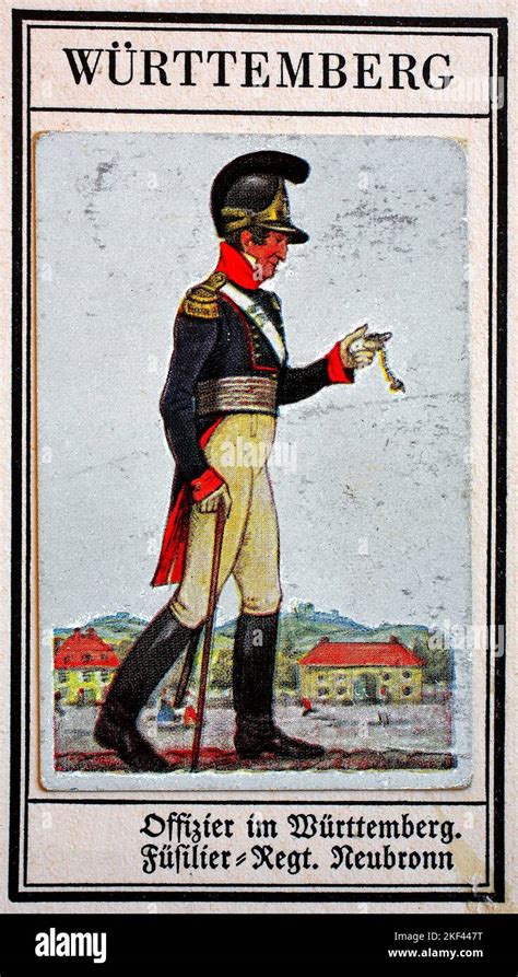 Uniformes allemands du 19th siècle lignes infanterie Württemberg