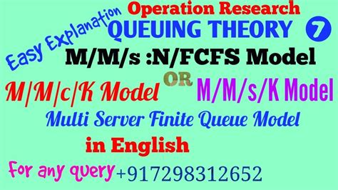 M M S N Fcfs Queuing Model M M C K Model Multiple Server Finite