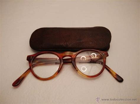 Gafas De Pasta Vintage Marrones A Os Y Fu Vendido En Venta