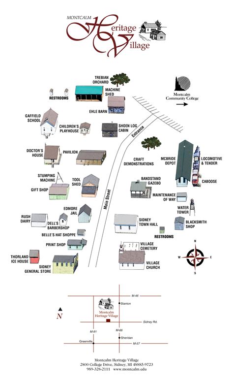 Heritage Village Map and Directions | Montcalm Community College