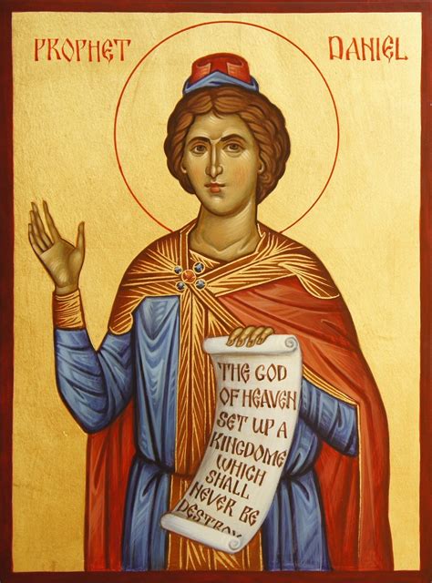 Prophet Daniel Holy Prophet Daniel Icon Hand Painted Orthodox Byzantine