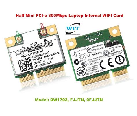 Atheros Ar B Dell Dw B G N Half Mini Pci E Dual Band