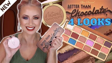 Too Faced Better Than Chocolate Palette Natural Bronzer 4 Looks