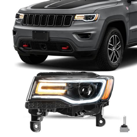 Black Headlight For Jeep Grand Cherokee W Bulbs Ballast Hid