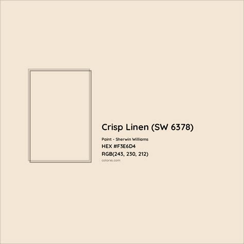 Sherwin Williams Crisp Linen Sw 6378 Paint Color Codes Similar