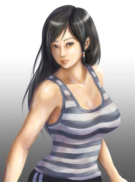 Safebooru 1girl Bangs Bare Shoulders Berujaman Black Hair Breasts