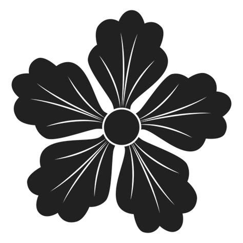 Design PNG E SVG De Ícone De Flor De Cinco Pétalas Para Camisetas