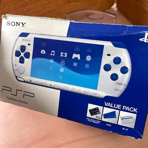 Psp 3000 Sony Value Pack Blue White Anime Japan Geek And Games