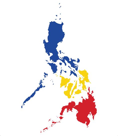 Philippines map. Map of Philippines in three mains regions 36171399 ...