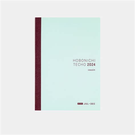 Hobonichi Techo 2024 Japanese Cousin Avec Book July Start A5 Size