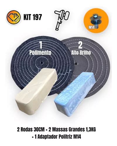 Kit Polimento Brilho Inox Alum Nio Tanque Ba Grades Cm