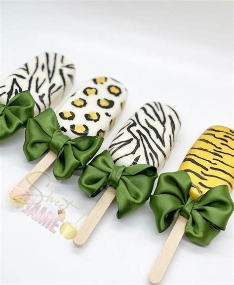 Safari Cakesicles In 2024 Safari Baby Shower Baby Shower Baby Party