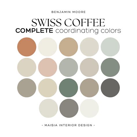 benjamin moore swiss coffe 10