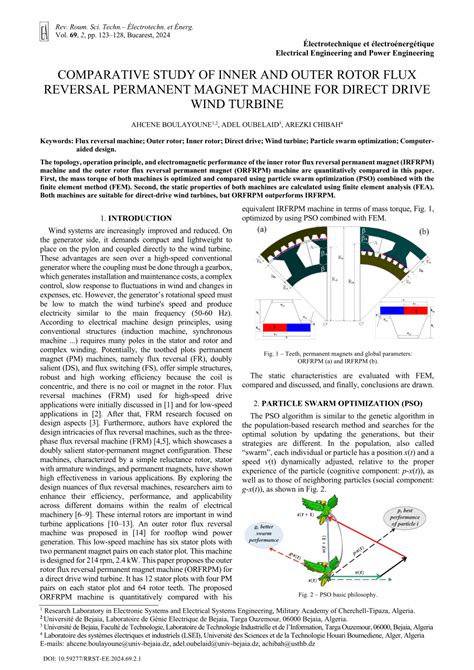 Pdf Comparative Study Of Inner And Outer Rotor Flux Reversal