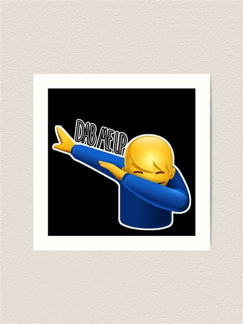 "Dab Me Up Emoji" Art Print by NuarzDesign | Redbubble