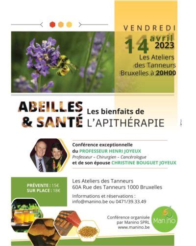 Conf Rence Abeilles Sant Les Bienfaits De Lapith Rapie I Familles