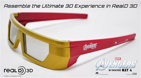 Iron Man Special Edition Reald 3d Glasses For Avengers Disney Wedding Reald 3d 3d Glasses