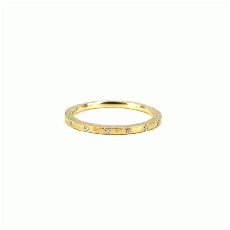 Guldbrandsen Slice Ring Mini Rustik R Dguld Med Brillanter Gur