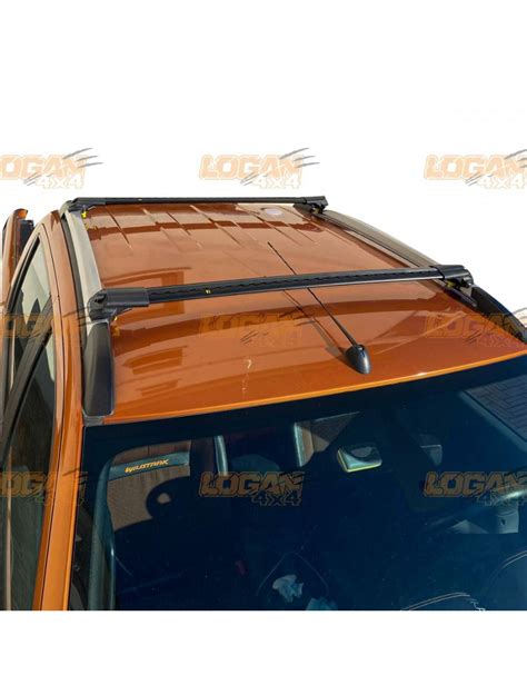 Barres Transversales Porte Bagages En Aluminium Noir Pour Ford Ranger