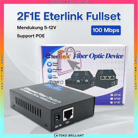 Fiber Optic Media Converter Fiber Ethernet Fullset Etherlink