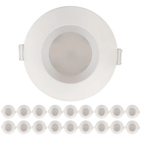 Perlglow Pack Inch Slim Round Downlight Luminaire White Finish