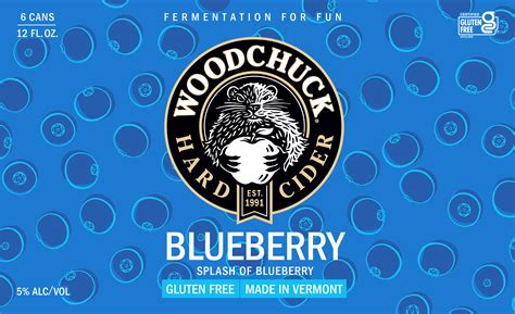 Woodchuck Blueberry Hard Cider 6 Pack 12 Fl Oz Can 5 Abv