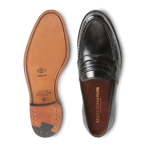 Allen Edmonds Randolph Shell Cordovan Penny Loafer Black