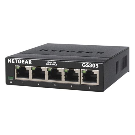 Netgear GS305 300PES Switch No Administrado L2 Gigabit Ethernet Negro