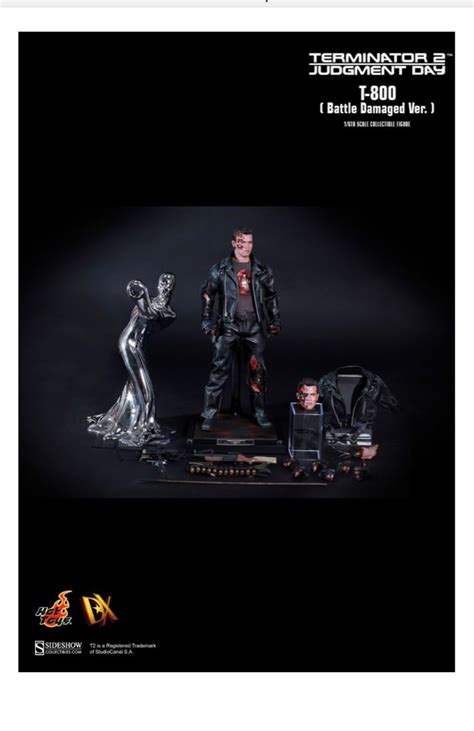 Hot Toys DX 13 Terminator 2 T 800 Battle Damaged Judgement Day Hobbies Toys Toys Games On