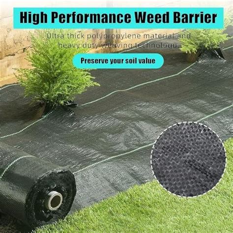 6ft X 300ft Weed Barrier Landscape Fabric Heavy Duty Towallmark Premium 3 2oz Ground Cover Weed