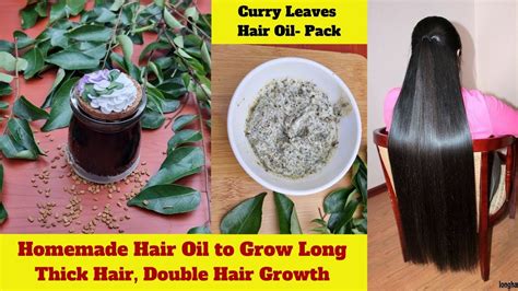 Homemade Curry Leaves Hair Oil And Hair Mask For Double Hair Growth